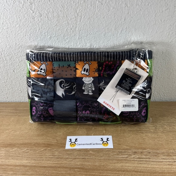 Harveys Handbags - Nightmare Before Christmas Harveys Convertible Clutch Patchwork LE250 NWT NEW